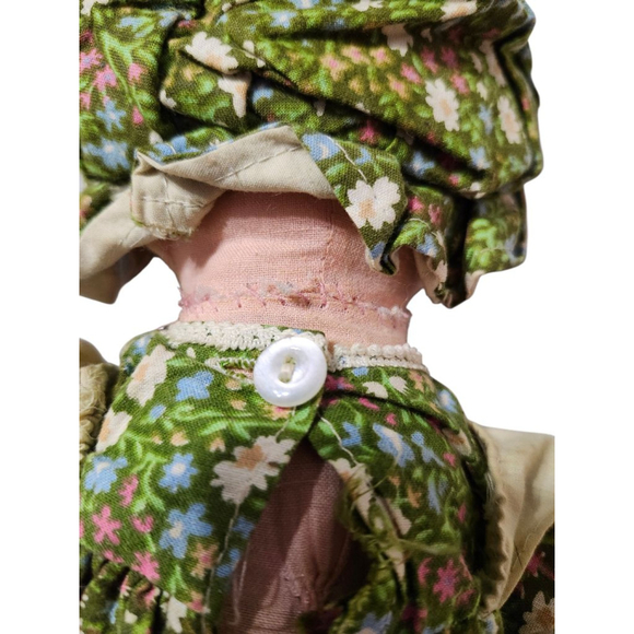 Vintage 16' 1970s Knickerbocker Friends of Holly Hobbie "Amy" fabric Rag Doll - Picture 9 of 10